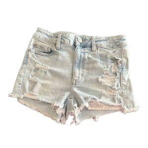 American Eagle distressed Hi rise shorts size 6